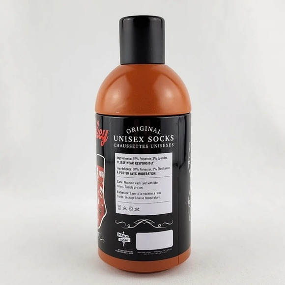 Original Whiskey Unisex Novelty Crew Socks Collectible Tin Bottle One Size - Picture 5 of 9